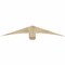Ekena Millwork Bellingham Rough Sawn Timber Gable Bracket, Douglas Fir, 60"W x 10"H x 6"D x 6"F, 4/12 Pitch GBW060X10X0606BEL00RDF - alternate 1